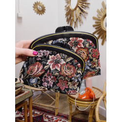 friperie second life vintage sac baroque fleuri