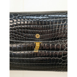 Petit sac croco noir  friperie second life