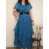 Robe vintage bleue féerique T1