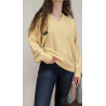 Pull de golf jaune 50% laine - Luxor - TU