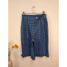 Short culotte a carreaux bleu friperie sqecond life