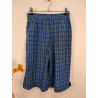 Short culotte a carreaux bleu friperie sqecond life