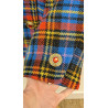 Veste tartan bleu jaune rouge -  Yves Saint Laurent  - T40 friperie second life