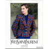 Veste tartan bleu jaune rouge -  Yves Saint Laurent  - T40 friperie second life