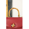 Sac rouge en cuir - Pourchet friperie second life