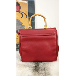 Sac rouge en cuir - Pourchet friperie second life