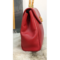 Sac rouge en cuir - Pourchet friperie second life