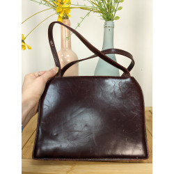 petit sac en cuir marron