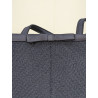 Petit sac bleu marine en tissus et petit noeud fripsecond life