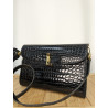 Petit sac croco noir