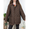 Veste matelassée marron vintage
 friperie second life