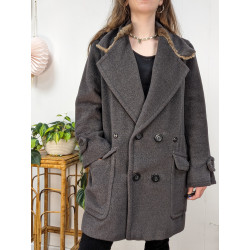 Manteau Max Mara Laine et cachemire T38 friperie second life