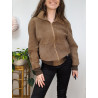 Bomber en cuir vintage Taille S/M unisexe
friperie second life