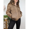 Bomber en cuir vintage Taille S/M unisexe
friperie second life