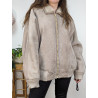 Bomber en peau lainée - 100% mouton - made in France - O'Ned T50 friperie second life