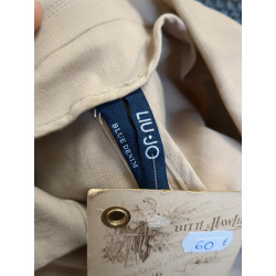 Veste blazer beige - broderies fleuries - liu jo - T.38 friperie second life