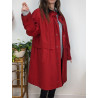 Manteau imperméable rouge Claude Havrey friperie second life