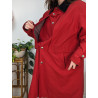 Manteau imperméable rouge Claude Havrey friperie second life