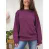 Pull en acrylique violet Damart T.46/48