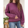 Pull en acrylique violet Damart T.46/48