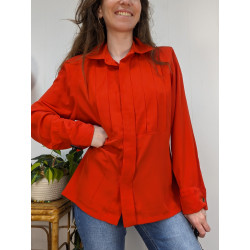 Chemise Caroline Rohmer orange rouge T40/42