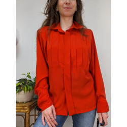 Chemise Caroline Rohmer orange rouge T40/42