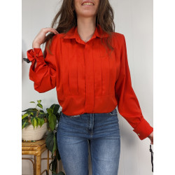 Chemise Caroline Rohmer orange rouge T40/42