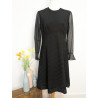 robe noire vintage friperie seconde life