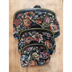 friperie second life vintage sac baroque fleuri