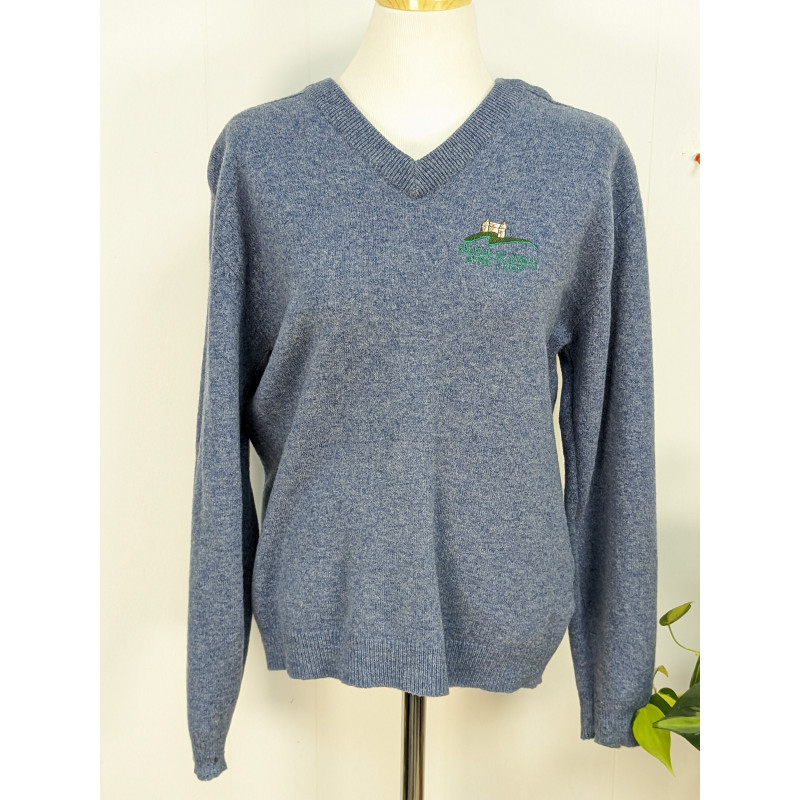 Pull de golf 100% laine bleu clairT.S