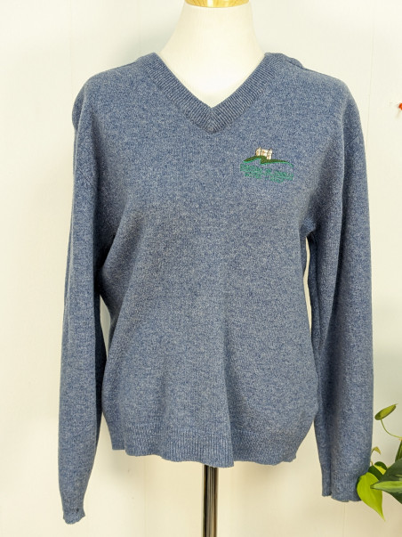 Pull de golf 100% laine bleu clairT.S