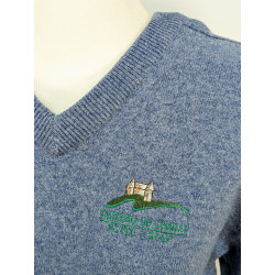 Pull de golf 100% laine bleu clairT.S