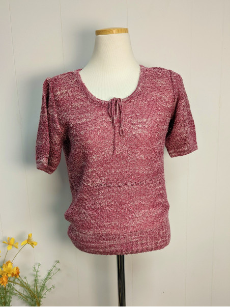 friperie second life haut en tricot rose