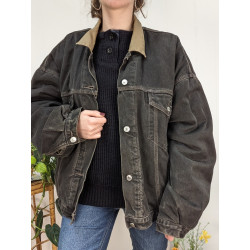 Veste levis grise matelassée XL