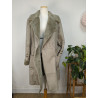 Veste fausse fourrure ZAPA beige/gris T40