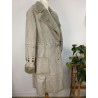 Veste fausse fourrure ZAPA beige/gris T40