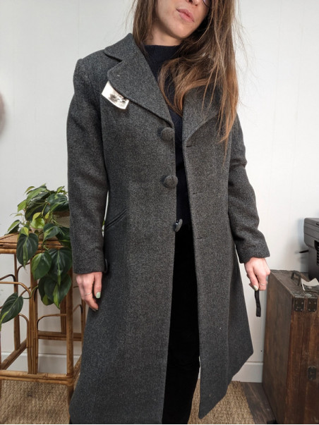 Manteau vintage 80% laine T42